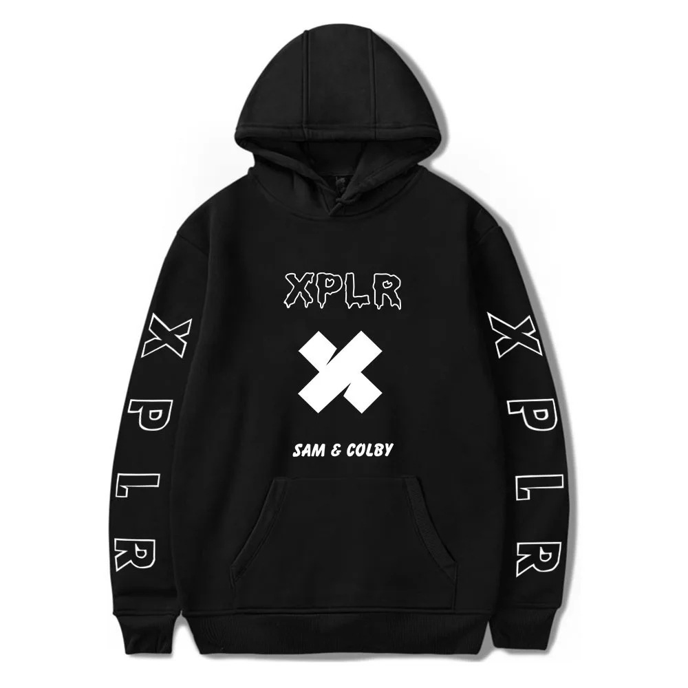 Winter Hoodies Sam And Colby Pullover XPLR Hoodie Printed Sa
