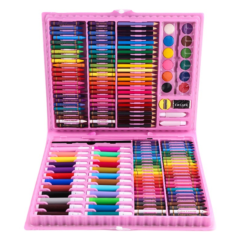 Juego de 168 bolígrafos de acuarela, pincel de pintura para niños, bolígrafo de color lavable, herramienta de pintura artística para estudiantes de escuela primaria