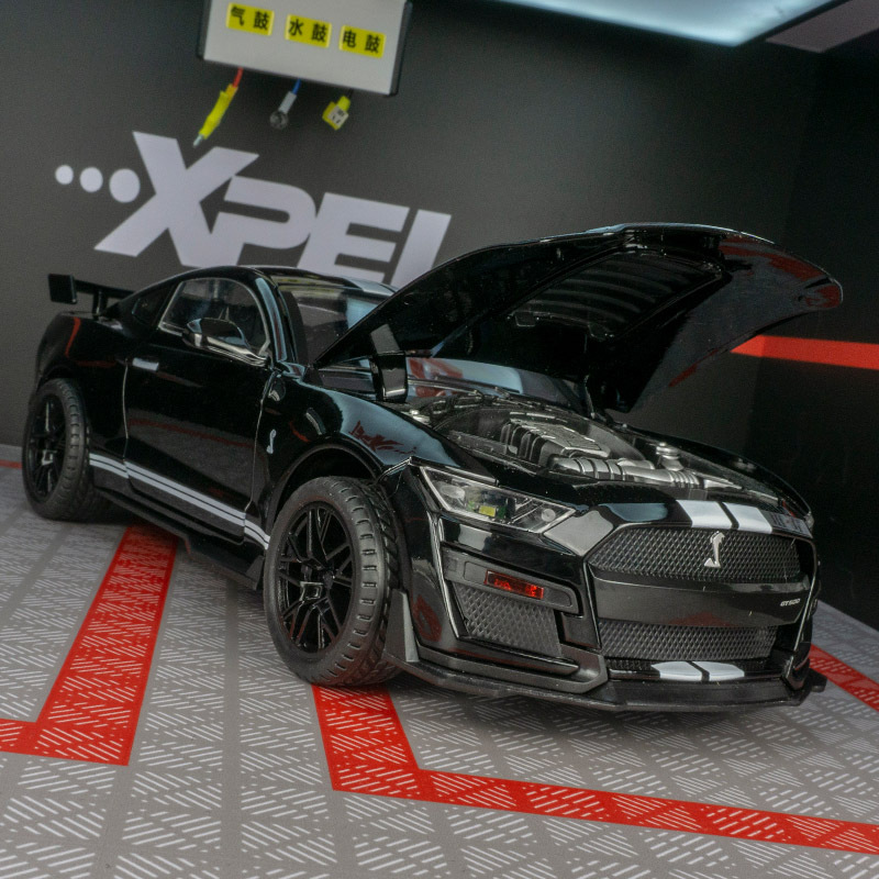 Shengrun SR-1804 simulación GT500 coche deportivo aleación modelo de coche decoración gran sonido y luz puerta juguete para niños