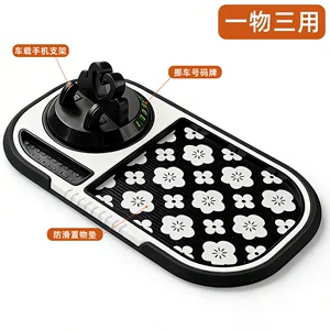 Yeni avtomobil sürüşməyən matı, 360 dərəcə fırlanan telefon tutacağı, müvəqqəti park nömrəsi
