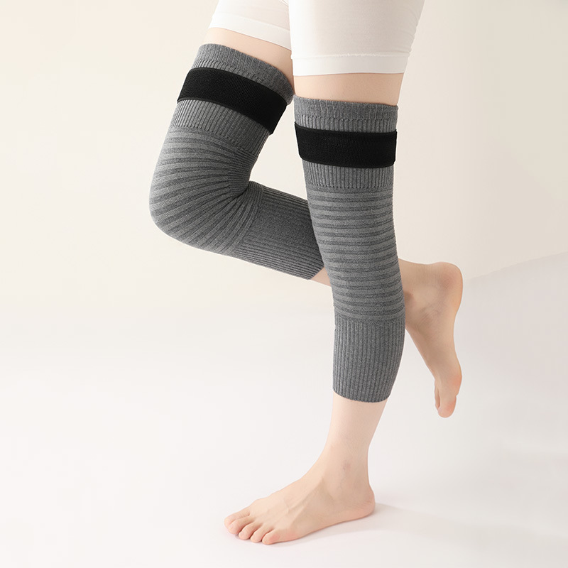 Cinghia di lana calda vecchie gambe fredde uomini e donne ginocchiere sport articolari antiscivolo stanza climatizzata_voghion.com