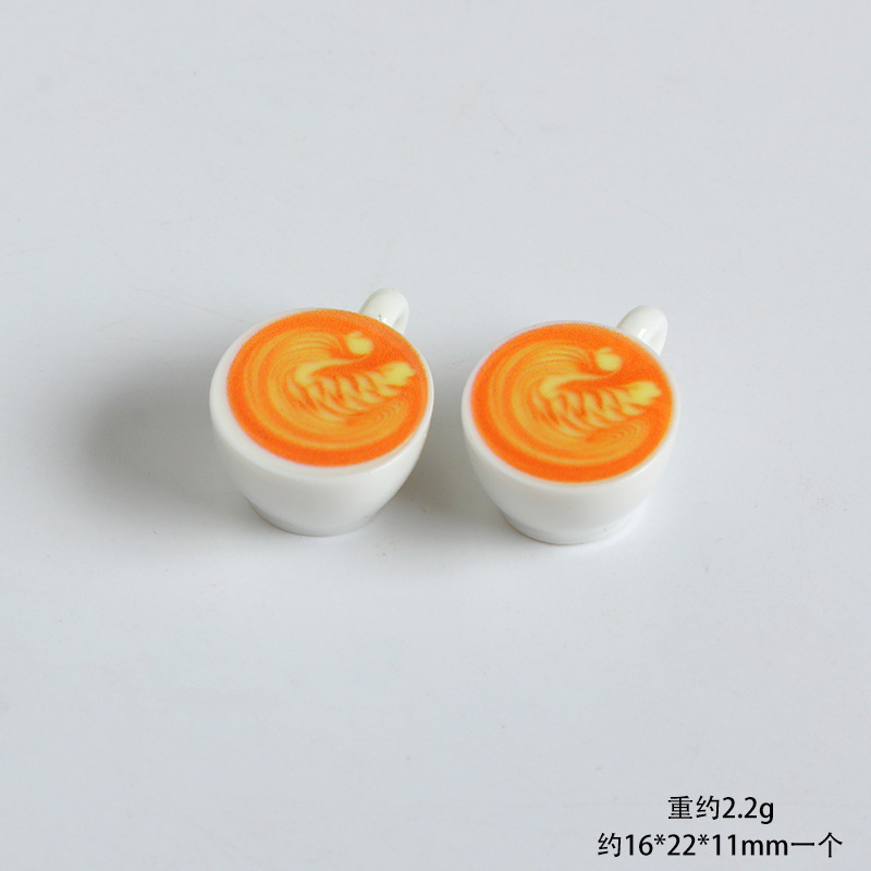 迷你微缩食玩仿真立体咖啡杯子树脂摆件diy奶油胶娃娃屋装饰模型|undefined