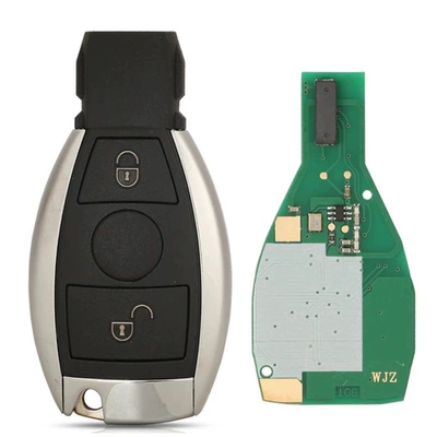 Suitable for Mercedes-Benz 2-Button, 3-Button, 4-Button Bga Remote Control Car Keys with 433 Frequency (Car Keys) - 2-keys