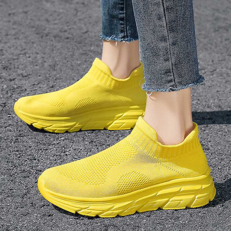 Leichte Sneakers für Paare mit atmungsaktivem Mesh-Obermaterial, rutschfesten Socken, dicken Sohlen – lässige Unisex-Sportschuhe_voghion.com