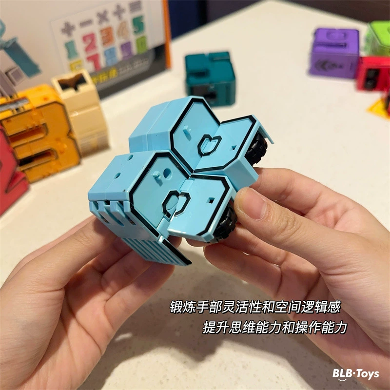 Digital neon transformer, toy, robot, combined constructor for boys