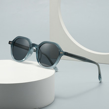 跨境新款男欧美插针INS风潮流街拍摩登魅力复古偏光太阳镜女10035