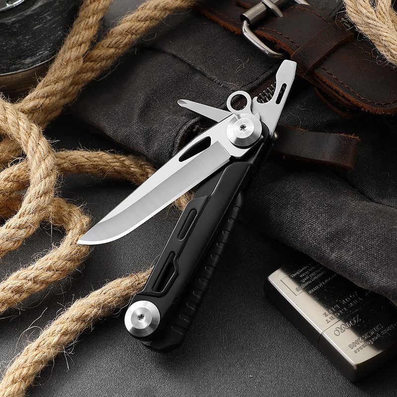 多功能小刀口袋刀户外折刀野营锋利高硬度刀具便携随身折叠求生刀