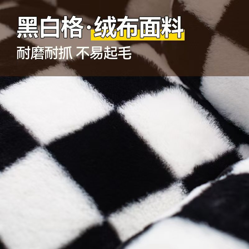 亚马逊爆款高颜值猫窝大型狗窝宠物沙发兔毛绒宠物窝柔软狗床批发|undefined
