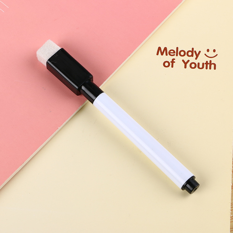 Bolígrafo de pizarra pequeña, fácil de escribir, fácil de limpiar, accesorios de pizarra, caligrafía para niños, pincel de graffiti, marcador negro a base de agua al por mayor