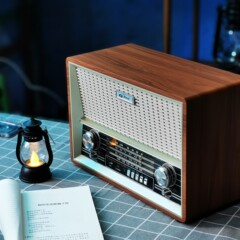 デスクトップ大型ラジオレトロ高齢者 Bluetooth スピーカー一体型カードプレーヤー FM 中波短波