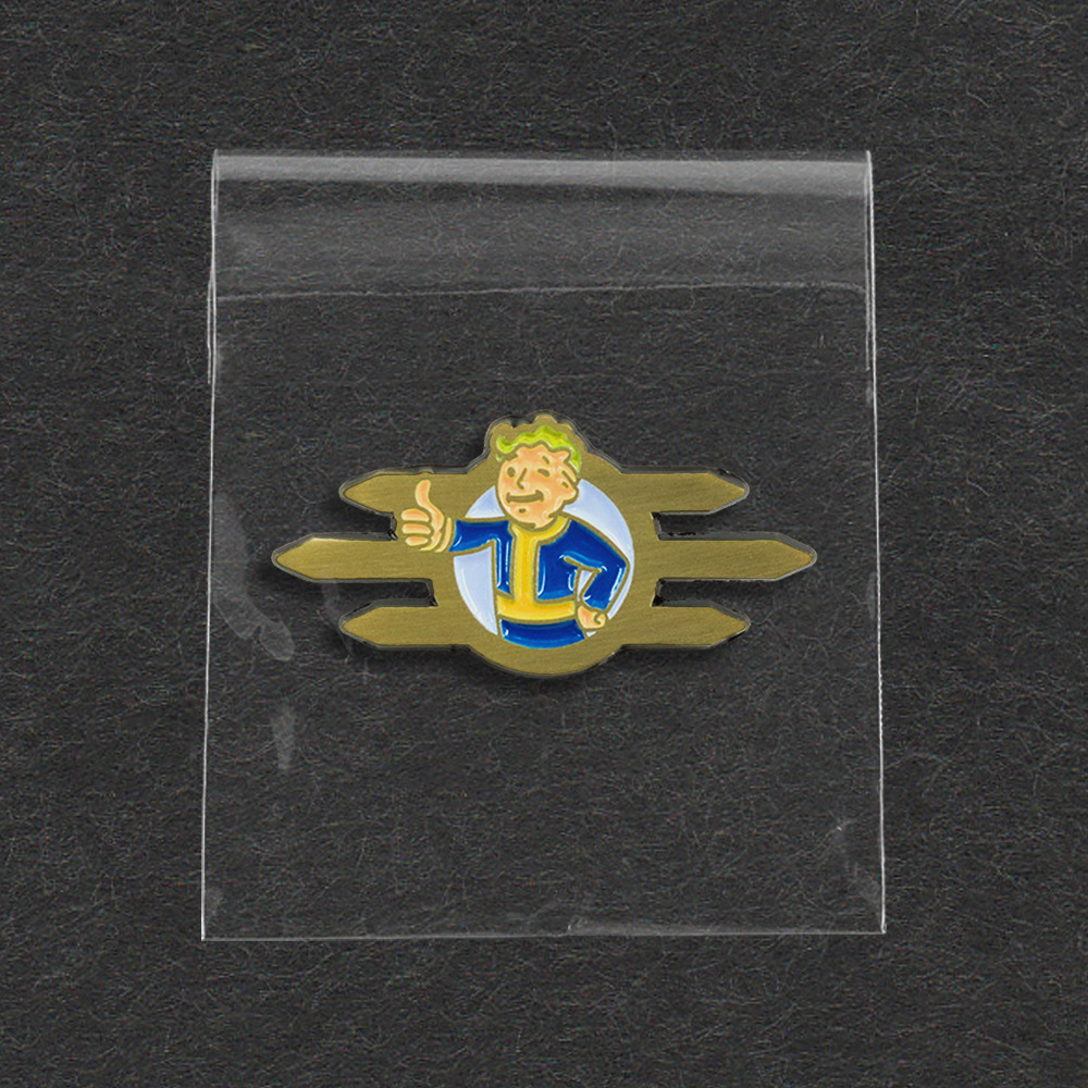 Fallout Game Merchandise Vault Boy Pin, Vault Boy Enamel Badge, Fan Collectible