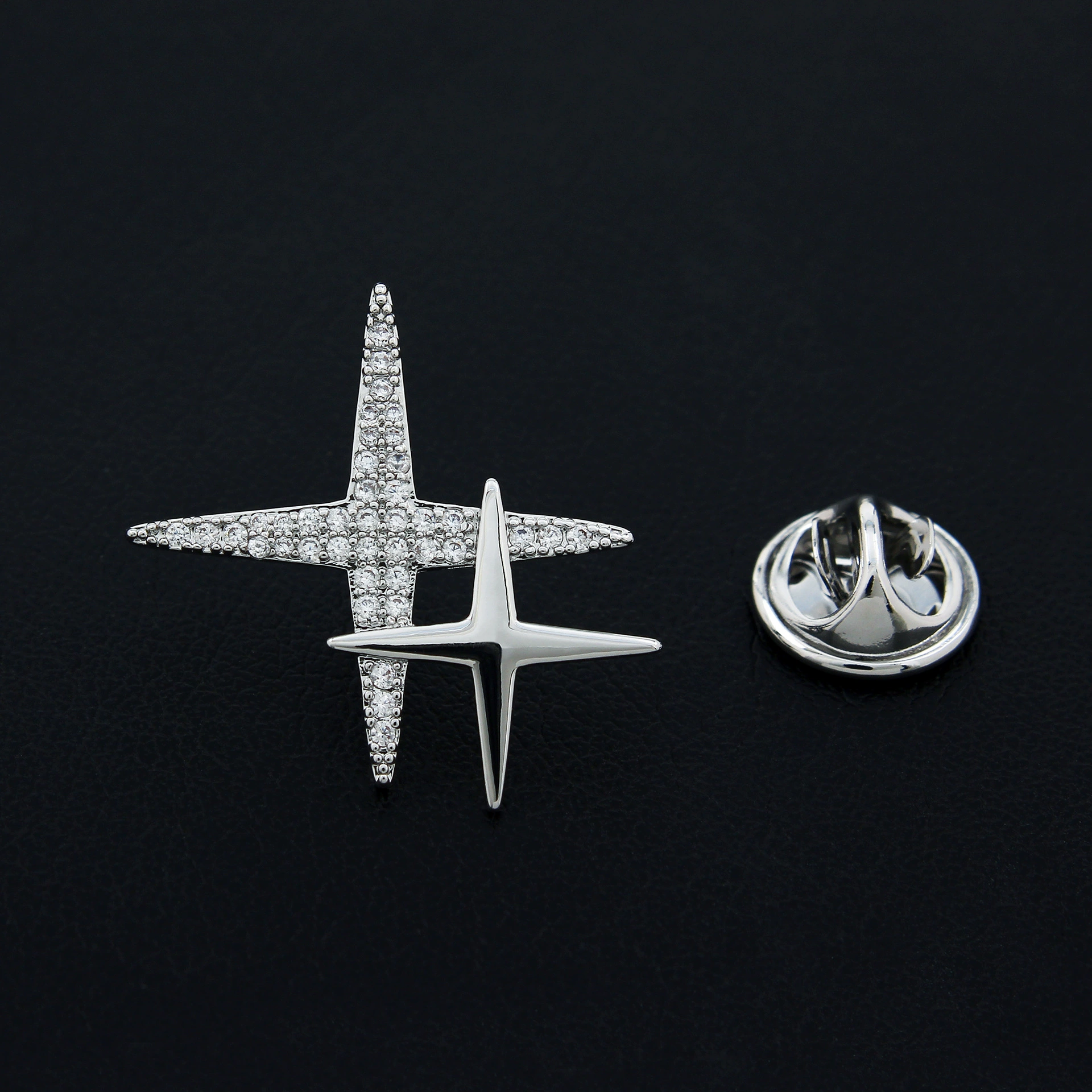 Brooch, elite protective underware with zircon, pin, accessories, high-quality style, micro incrustation