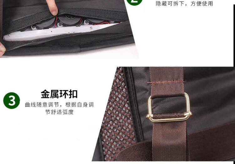 Summer Breathable Cooling Fan Lumbar Cushion with USB for Car, Home, and Office Use