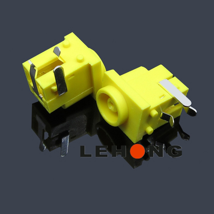 DC-6010-038黄色小孔/全铜环保/DC电源插座/直流DC插座