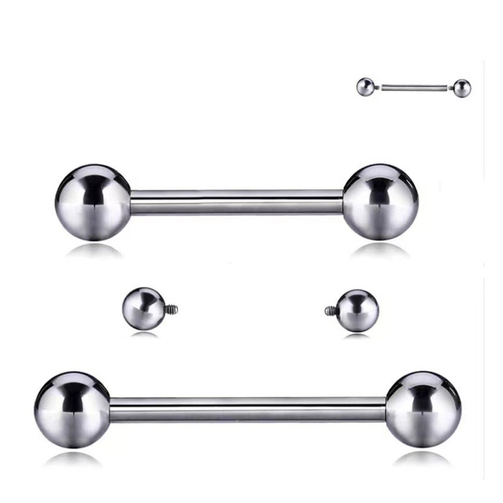 Pointed labret stud close-up product detail