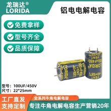 LORIDA 電解電容450V 耐壓容量音響功放焊機牛角鋁電解電容 現貨