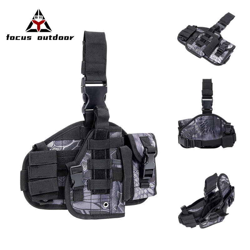 Bolsa para pistola de entrenamiento para deportes al aire libre, ventilador militar, funda táctica de camuflaje, funda de extracción rápida, funda combinada tornado