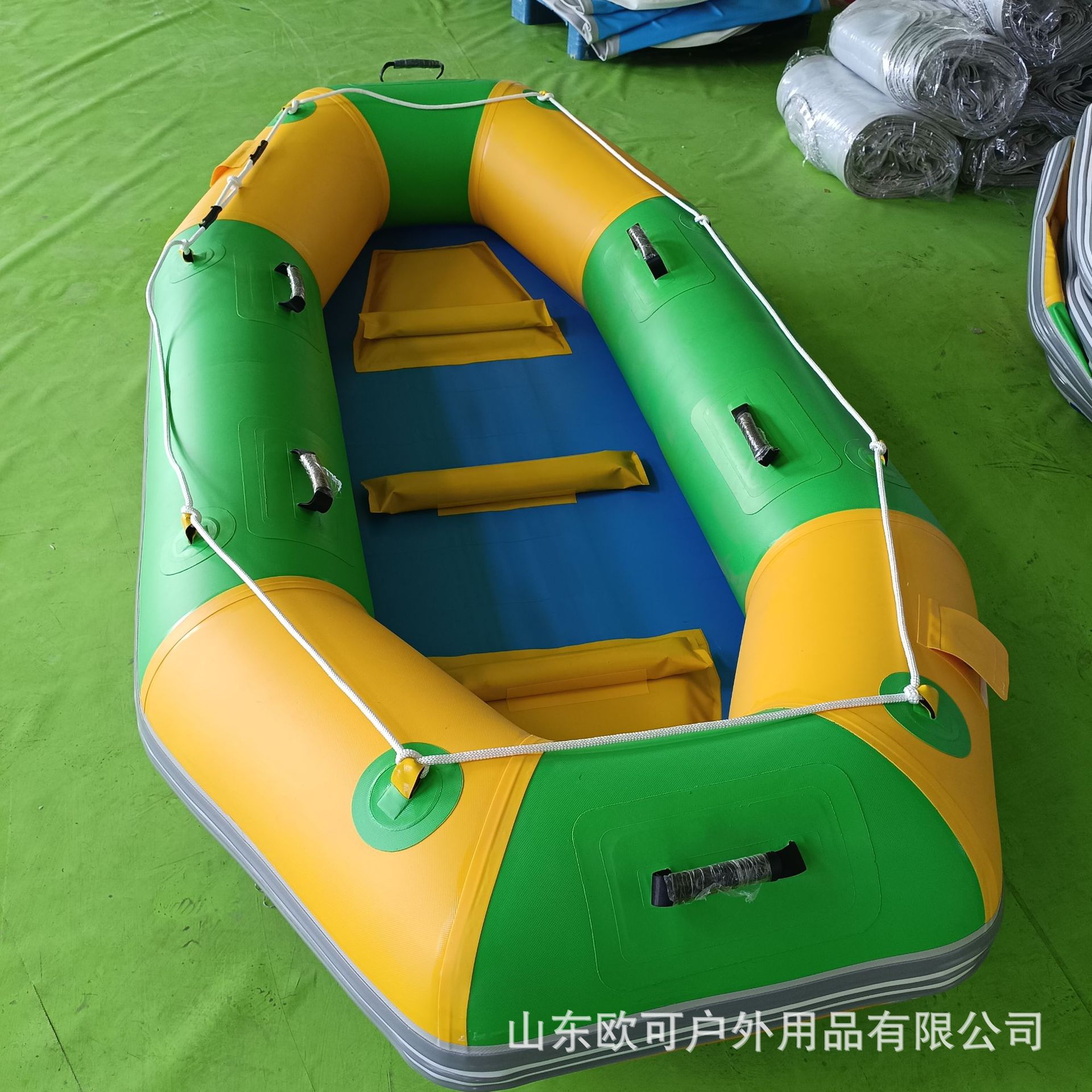 Bote de pesca para dos personas, bote de goma engrosado, bote redondo para rafting, kayak inflable, bote de asalto, bote portátil, tipo inflable