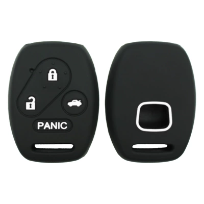 Suitable for Honda 3+1 Key Car Silicone Key Cover Ready for Wholesale Dropshipping Protective Cover Remote Control (Static Rod/Key Bag) - black