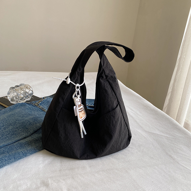 Bolsa de lona coreana ins2024 verano nueva moda ocio bolso de hombro para estudiantes universitarios