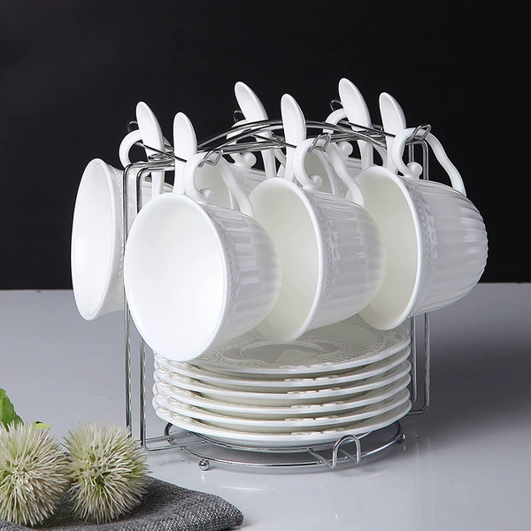 Palace style six cups and six discs with iron rack spoon