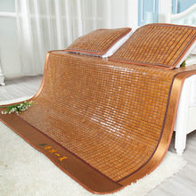 麻将凉席夏季1.5米折叠席碳化竹块凉席1.8米单双人1.2m学生床席子