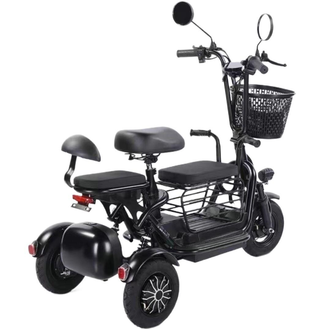 Triciclo Eléctrico Plegable Familiar, Ligero para Uso Doméstico y Adultos Mayores