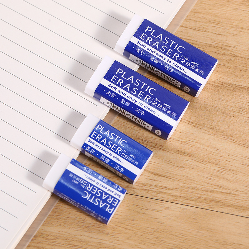 2B borrador de lápiz borrador rectangular pequeño borrador niños estudiantes de primaria examen pintura 2B borrador papelería al por mayor