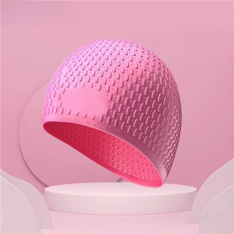 硅胶水滴帽 女男专用成人防水游泳帽舒适不勒头印刷logo跨境泳帽|undefined