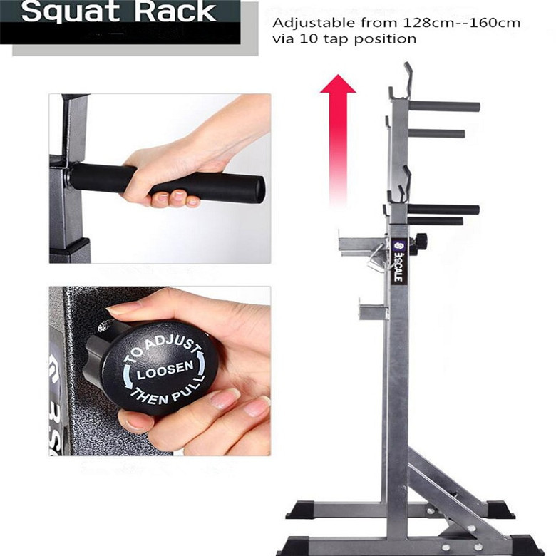 Suministro directo de fábrica Banco de prensa cuclillas rack hogar interior pesas barras paralelas múltiples funciones Smith equipo de fitness