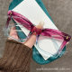 Cross-border new European and American reading glasses anti-blue high-definition metal hinge personality hawksbill large frame reading glasses wholesale