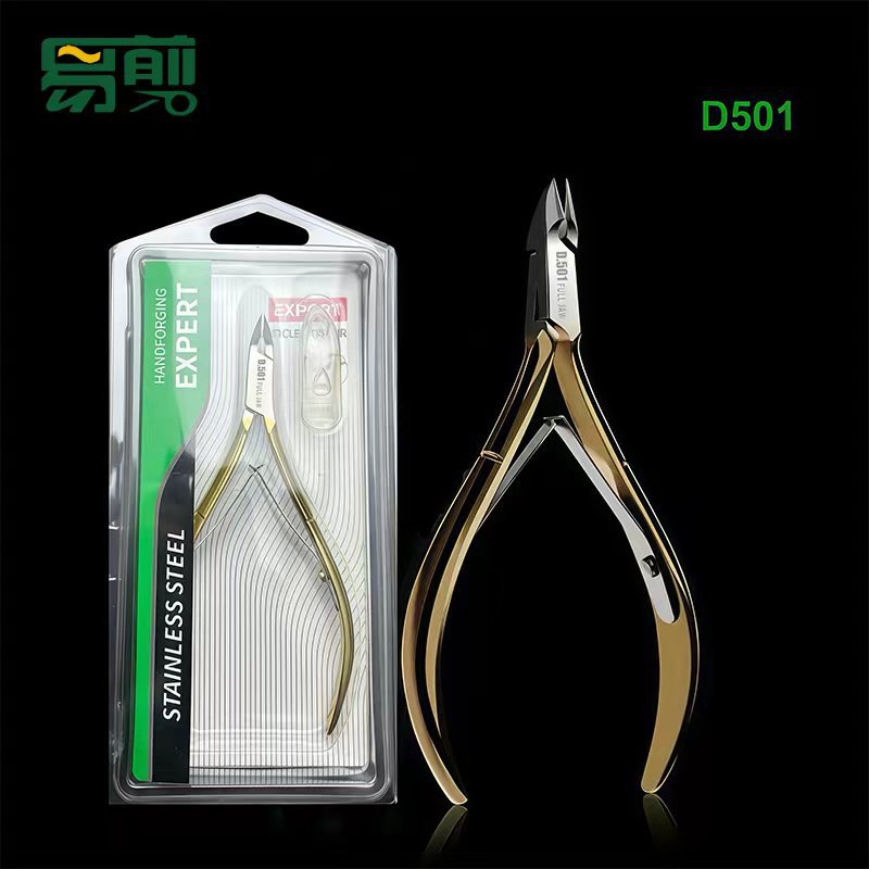 Cortacutículas de Acero Inoxidable S.777 Easy Cut, Cuchilla Profesional de 3.0 mm para Salón de Uñas, Juego de Herramientas para Remover Cutículas