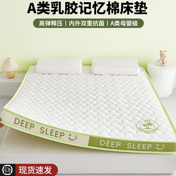 Latex Memory Foam Mattress Cover Home Cushion Bedroom Dormitory Student Single and Double Tatami Sponge Mat