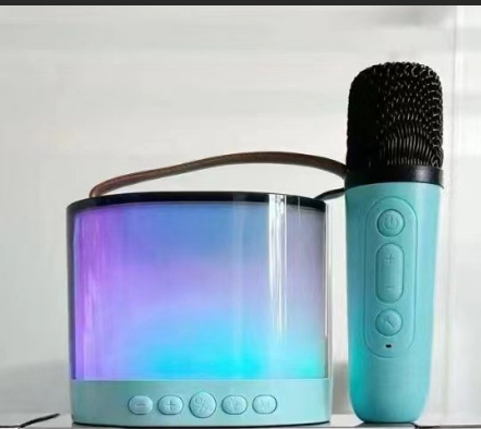K52蓝牙音响户外露营便携式K歌带话筒家庭ktv音箱|undefined