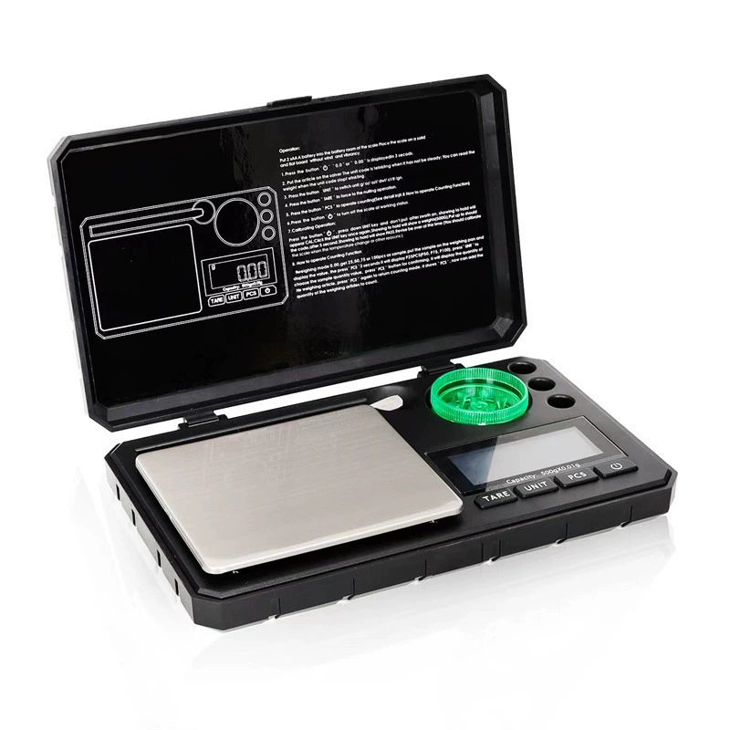 Новый набор для курения, высокоточный набор инструментов 0,01 г, высокоточные карманные штаны с клапаном, портативные ювелирные весы