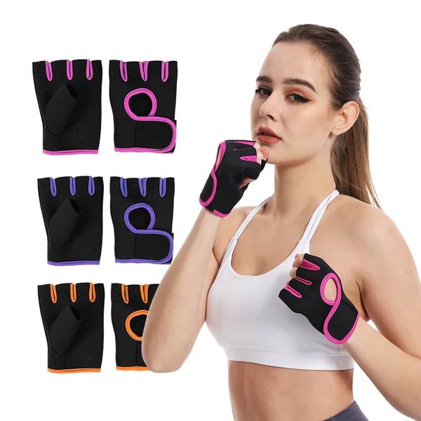 Men's and Women's Fitness Half-Finger Palm Protection Gloves, Non-Slip Half-Finger Gloves, Outdoor Cycling and Mountaineering Sports Gloves in Stock
