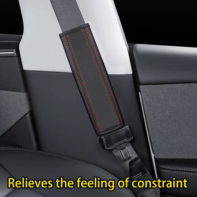 Car Seat Belts, Leather Shoulder Seat belt shoulder pad