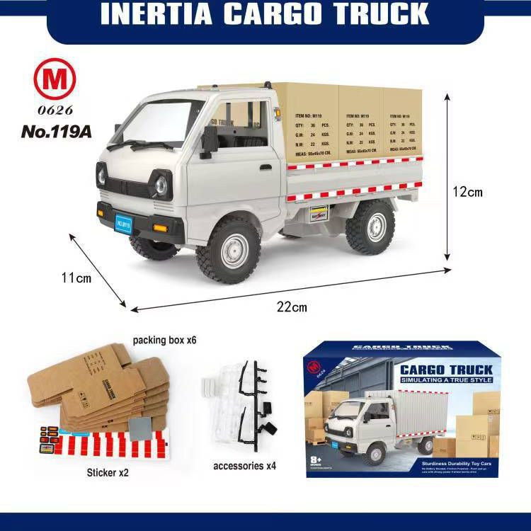 Venta caliente transfronteriza simulación de control remoto Wuling Suzuki micro camión furgoneta Liuzhou coche carga camión camión juguete