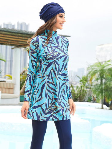  Muslim Swimwear: Printed Women's Modest Swimsuits, Women's Beachwear Burkini