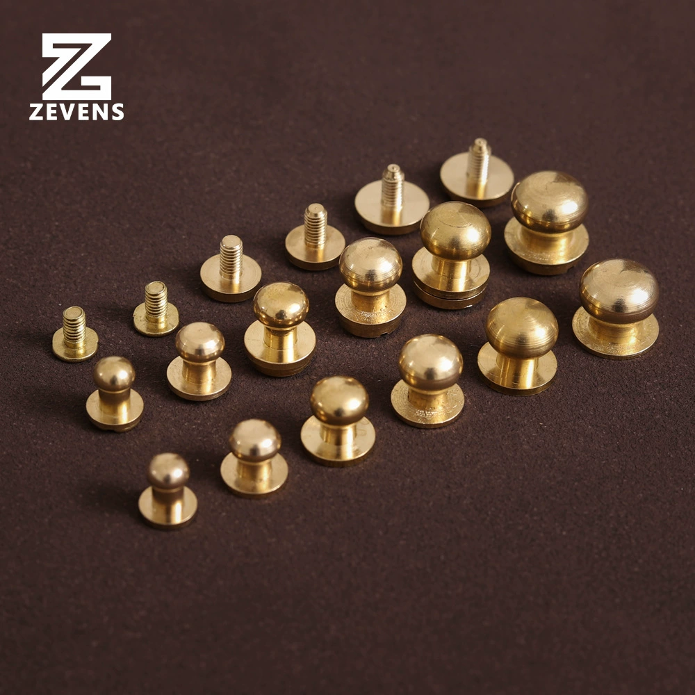 Чистая медь монах ниппель гвоздь латунь натуральный цвет багажная кожаная фурнитура кожаная пряжка Чистая латунная фурнитура