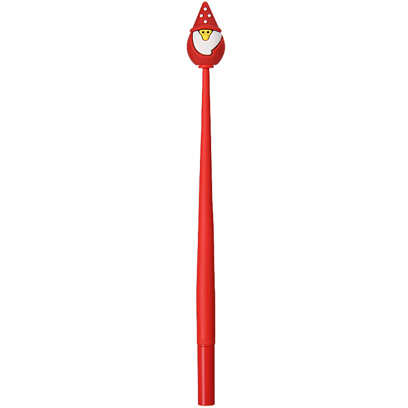 Santa Claus transfronterizo suave silicona agitación lápiz creativo lápiz neutro dibujos animados estilo de alce lápiz de agua árbol de Navidad lápiz negro