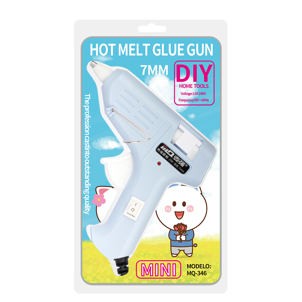 儿童胶枪蓝色泡壳