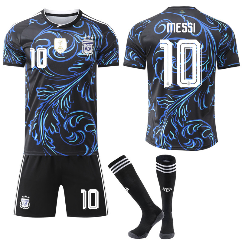 2025-26 World Cup Argentina Away Football Jersey 21 Dybala Jersey National Team No. 10 Messi Jersey