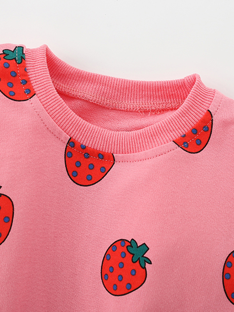 Cross-border malwee chaqueta infantil otoño y invierno nuevo estilo europeo y americano para niños de mediana edad de cuello redondo de manga larga linda chaqueta de otoño para niñas