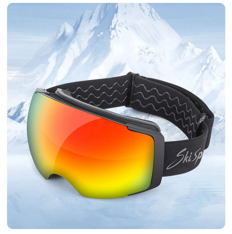 2024 ochelari de protecție sferici pentru miopie cu câmp mare magnetic pentru schi pentru adulți, în aer liber, anti-ceață_voghion.com