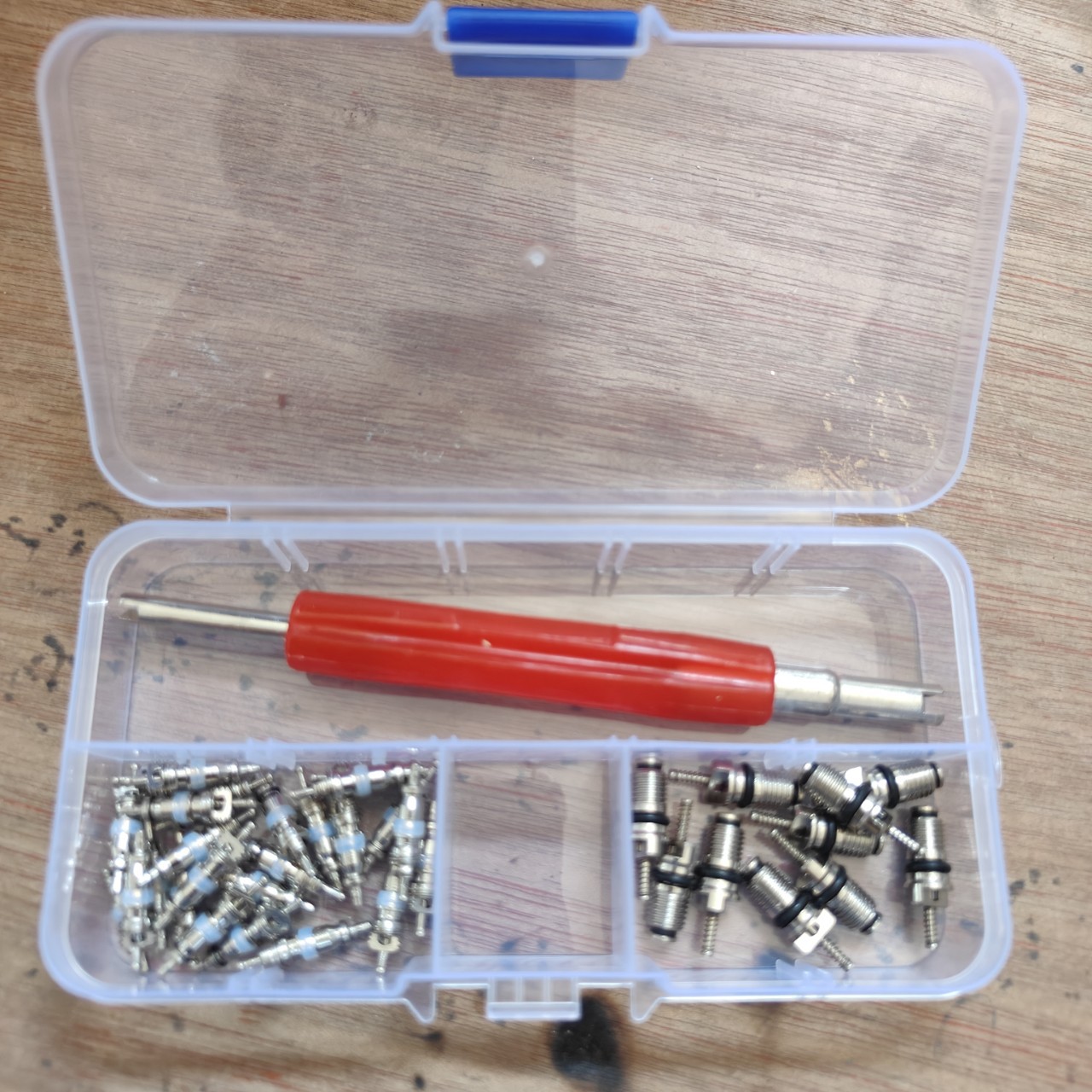 Thick Car Air Conditioning Valve Core Combination Car Tire Valve Core Set Car Valve Core Tool 36 Pieces