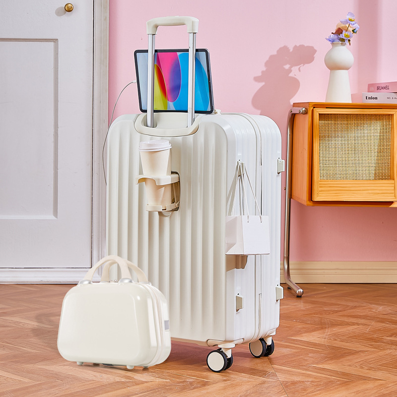 [Fábrica de selección estricta] maleta multifuncional para mujeres macarón simple maleta de tracción maleta de contraseña estudiante