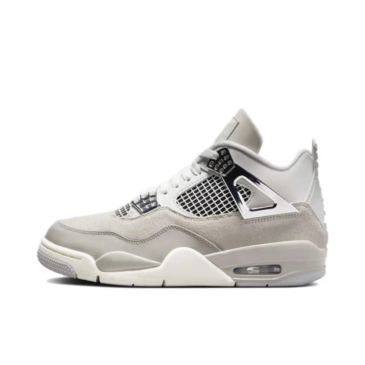 Putian Chunyuan AJ4 zapatos de baloncesto marrón naranja negro amarillo rayos eléctricos masculinos y femeninos clásicos Jiao4 Zhongyuan zapatos de baloncesto para hombres y mujeres