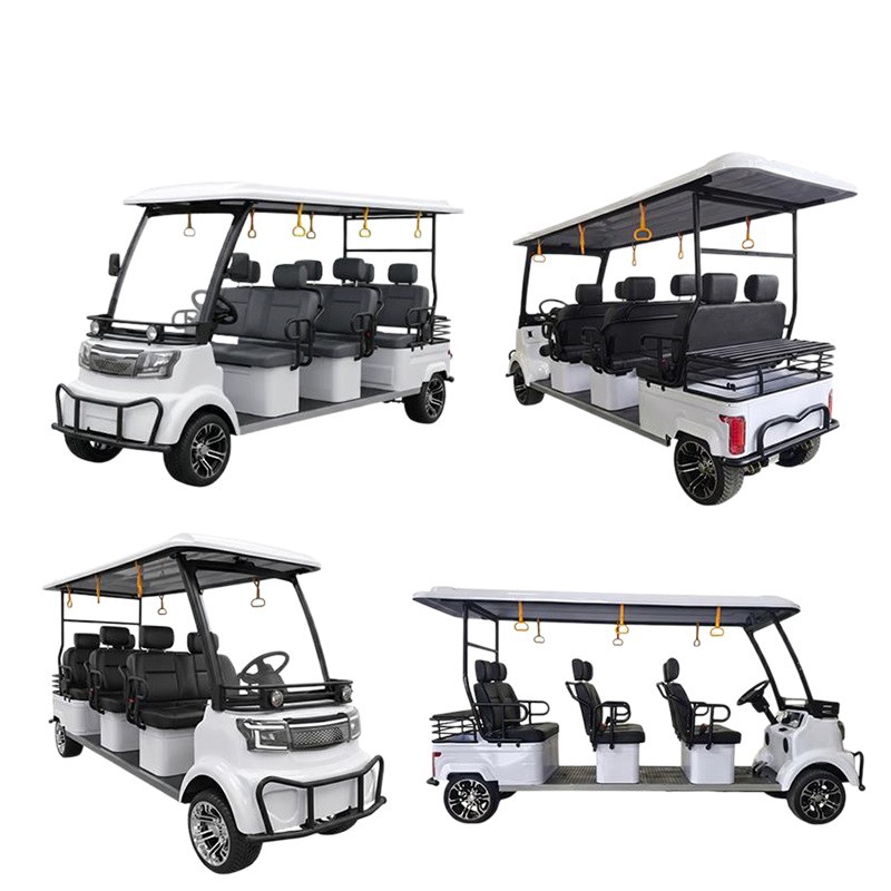 Carritos de golf, vehículos eléctricos de movilidad para zonas turísticas, exportables para comercio exterior, y vehículos de cuatro ruedas para recepciones de hoteles. image 6