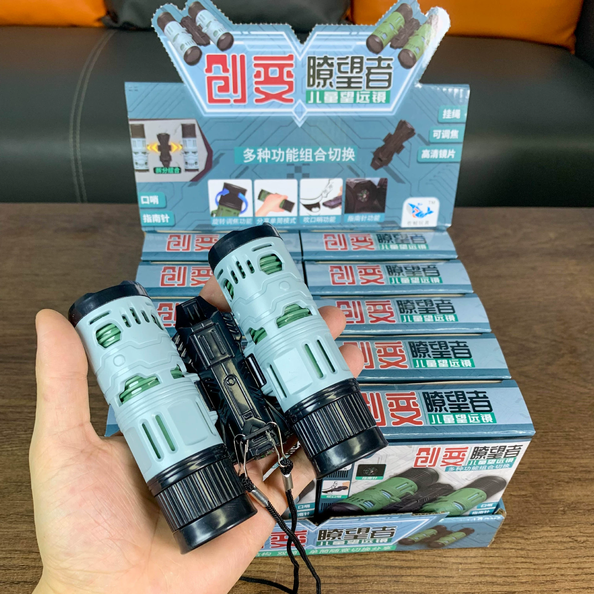 Детский пиратский телескоп высокой четкости, трехсекционный телескопический регулируемый уличный имитационный модельный набор, маленькая игрушка в подарок, оптовая продажа